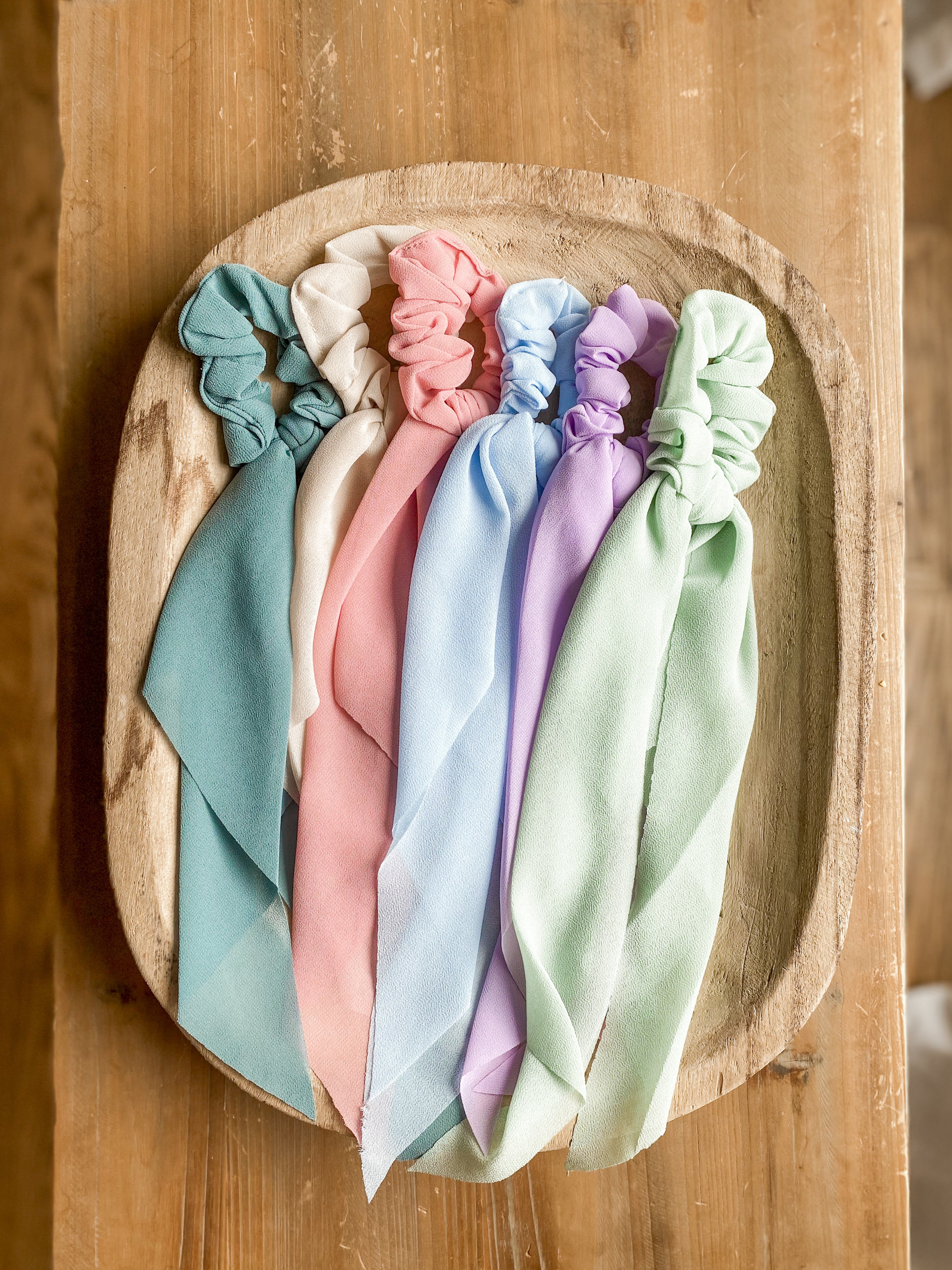 Mini Chiffon Scrunchie Scarf • 6 Colors