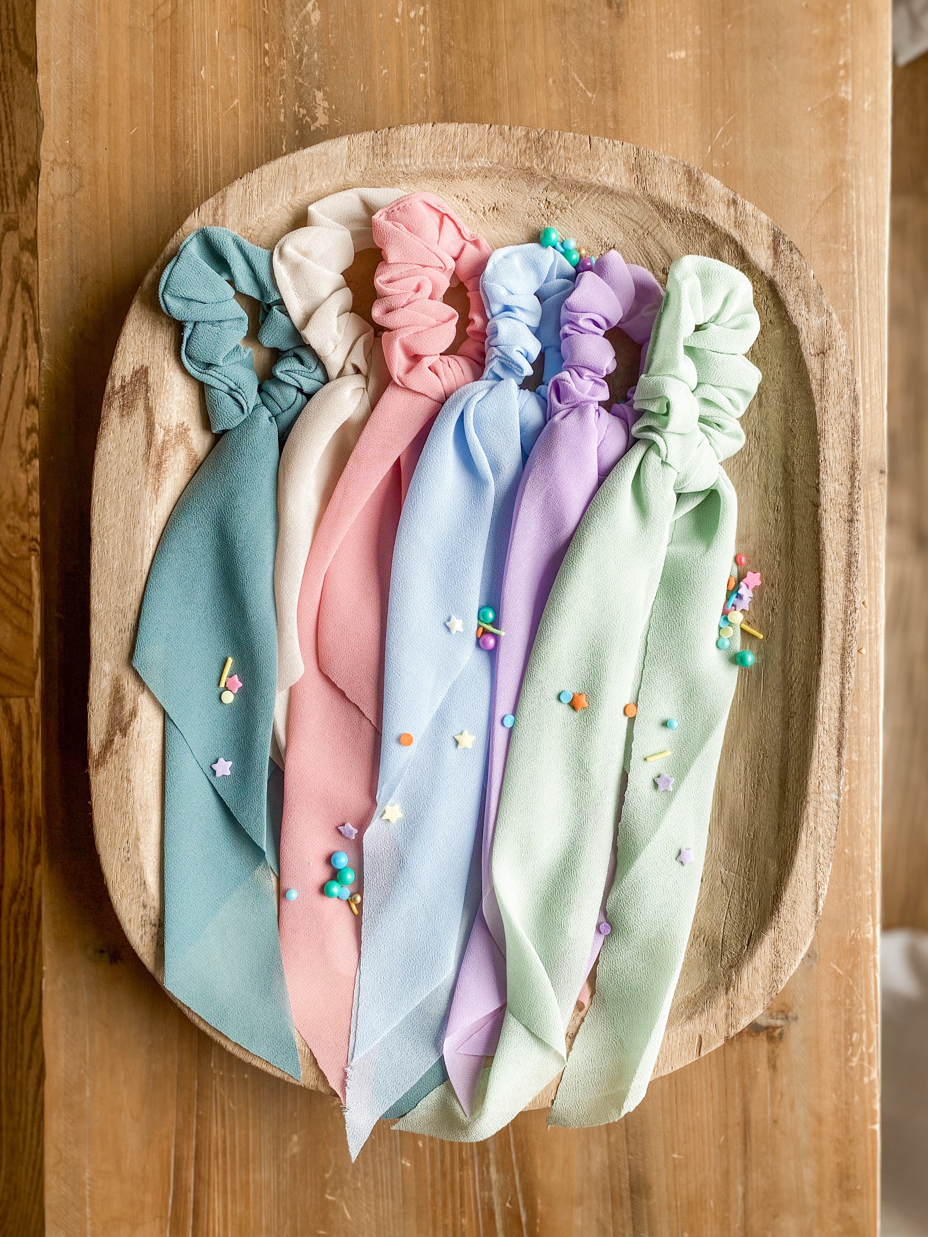 Mini Chiffon Scrunchie Scarf • 6 Colors
