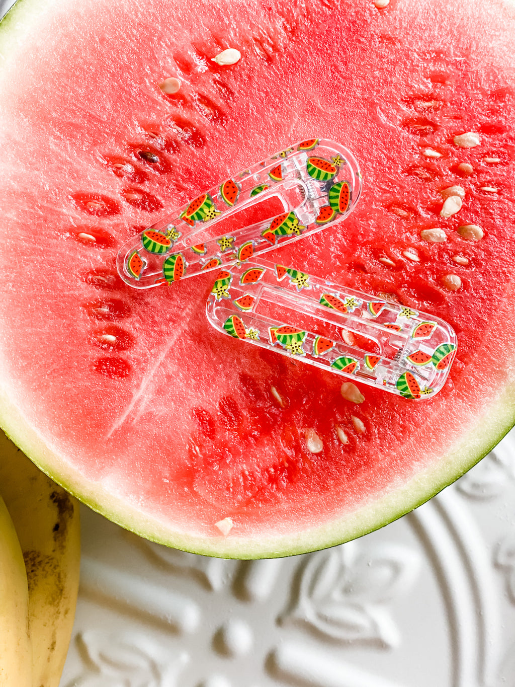 Watermelon Transparent Clip Set