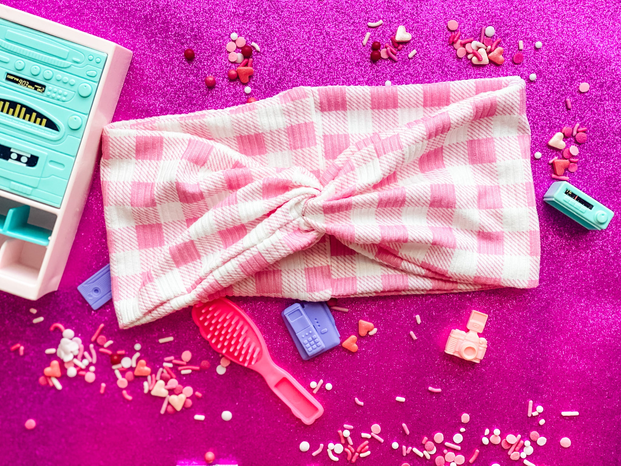 Gingham Girly Turband