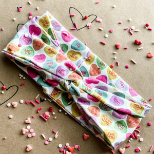 Jumbo Candy Hearts Headband