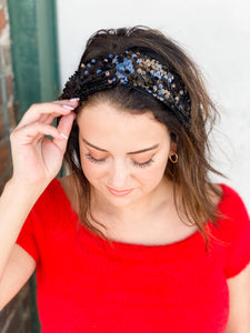 Sequins Knotted Elastic Headband • Multiple Colors