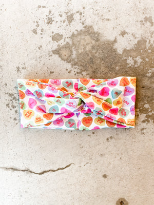 Jumbo Candy Hearts Headband