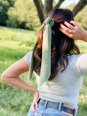On The Green Hair Scarf