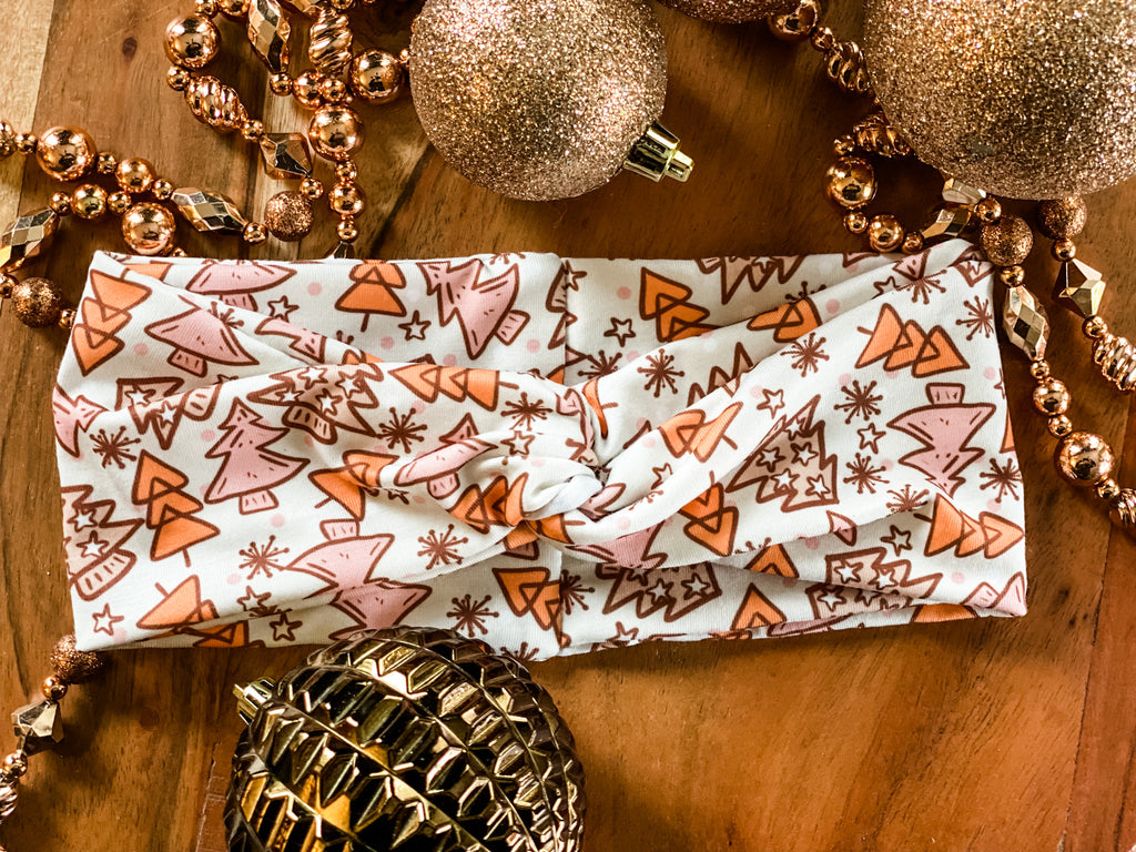 Oh Pink Christmas Tree Turband